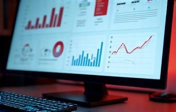 Analytics dashboard with performance metrics